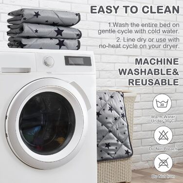 Самогріюча ковдра для котів та собак Namalu зі зірковим візерунком, 45 x 60 см