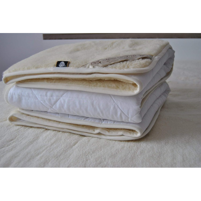 Lambswool mattress topper underblanket, 100% Merino wool, WOOLMARKED, underblanket 90 x 200 cm