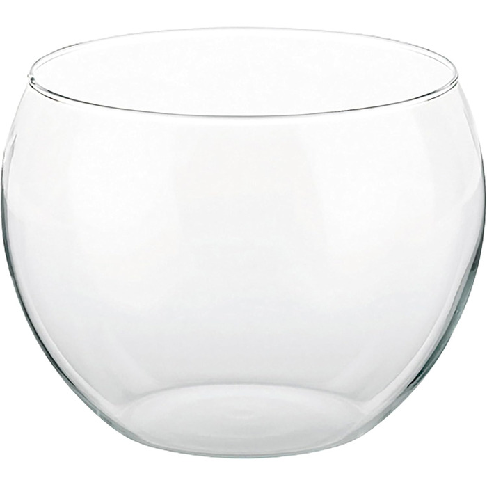 Kela Punch Bowl 3.5l FINA, Firepot Punch Bowl Pot heat-resistant, Punch Bowl Vessel Glass, Transparent, 22 cm
