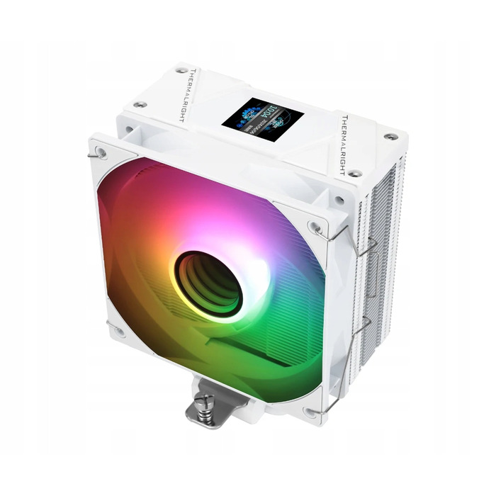 Кулер для процесора Thermalright Active ARGB 120 мм, білий, з IPS-екраном