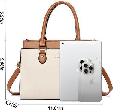 Стильна жіноча сумка-тоут KURGOOL з натуральної шкіри, двоколірна, бордового кольору (A1)