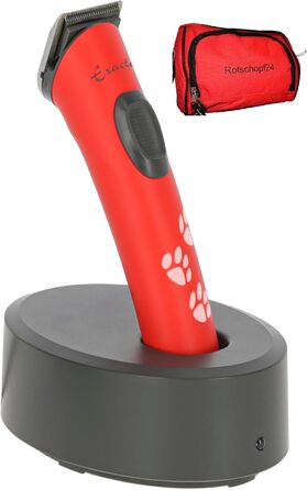 Машинка для грумінгу собак Aesculap Exacta in ROT: точність та комфорт для догляду за лапами та вухами. Li-Ion акумулятор та сумка в комплекті