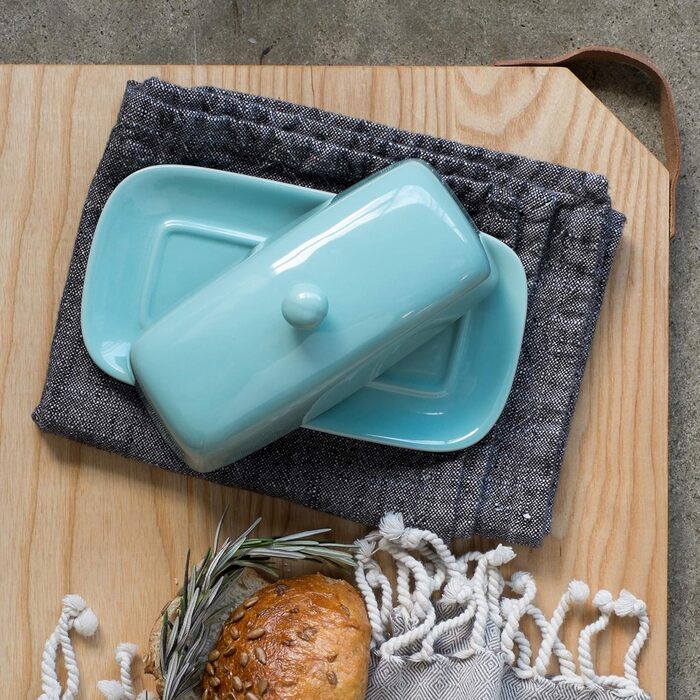 Now Designs Butterdose Rectangular Eggshell Blue
