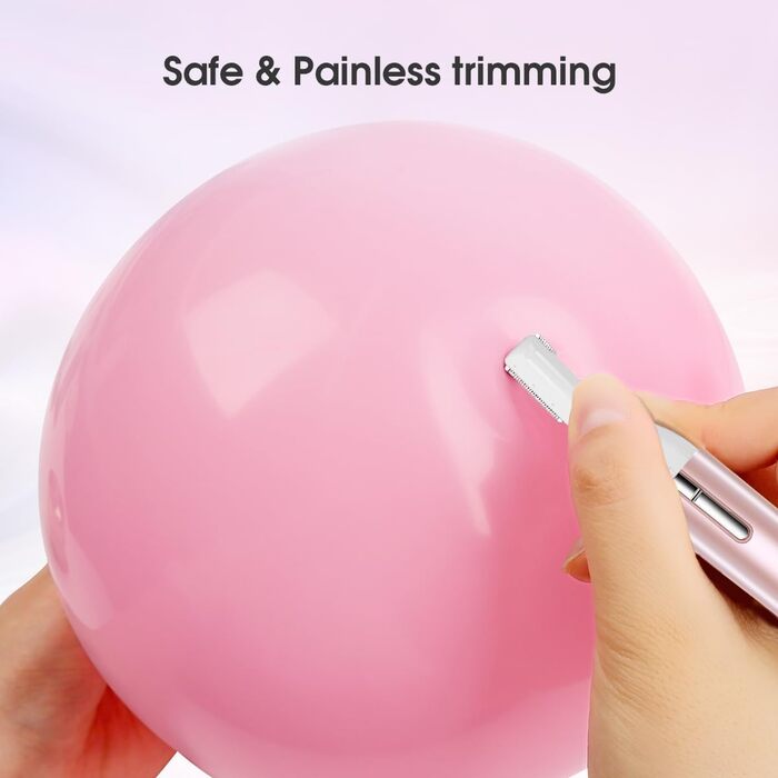 TOUCHBeauty Тріммер для тіла та обличчя AG-1658W (білий/рожевий) - професійний набір для догляду за обличчям та тілом