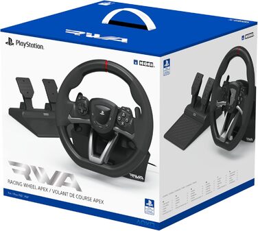 HORI RWA Racing Wheel Apex для PS5, PS4 та PC - офіційно ліцензований аксесуар Sony