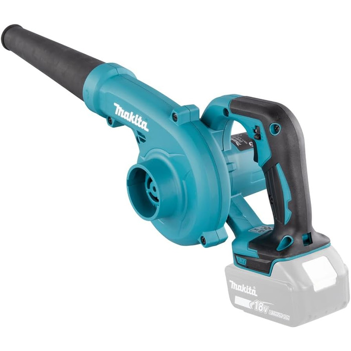 Акумуляторний повітродув Makita 18 В, без акумулятора і зарядного пристрою, синій/чорний