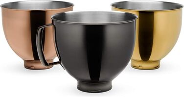 Миска з нержавіючої сталі KitchenAid 4,8 л, чорна, модель 5KSM5SSBRB