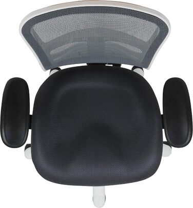 Офісний стіл Flash Furniture з сітчастою спинкою, м'яке сидіння, чорний, 68.6 x 64.8 x 112.4 см