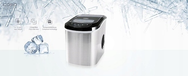 Льодогенератор CASO Germany IceMaster PRO, сріблястий/сірий, 90 Вт