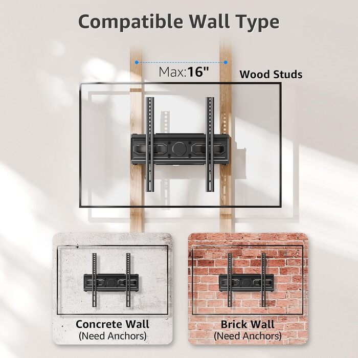 Кріплення для телевізора MOUNTUP на стіну, поворотне та нахильне, для телевізорів 26-70 дюймів (LCD, LED, Curved), до 45 кг, VESA 400x400 мм, EU0092A