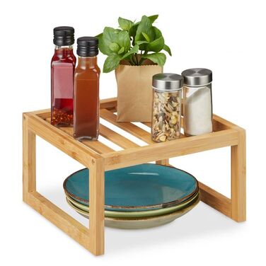 Relaxdays Bamboo Shelf Insert