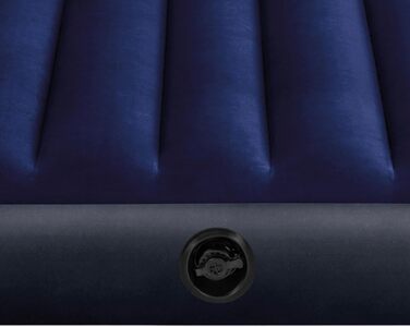 Надувний матрац Intex Classic Downy Blue Dura-Beam Twin, 191 x 99 x 25 см, блакитний