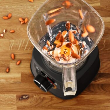 Moulinex Perfect Mix+ LM88A8 Stand Mixer, 1200 W, fast results, 1.5 l capacity, 3 programs: smoothie mixer, ice crusher, autoclean, Tritan pitcher, including paddle, black