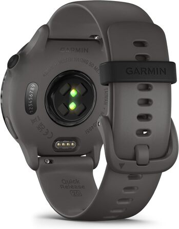 Смарт-годинник Garmin vívoactive 6 42mm (Amazon Exclusive) – фітнес-трекер з AMOLED-дисплеєм, до 11 днів роботи від акумулятора, 80+ спортивних програм, функції здоров'я та сповіщення. Колір: сірий/сірий.