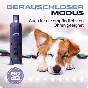 Електричний точилка для собачих кігтів з LED-підсвічуванням. Точилка для кігтів собак, фіолетового кольору.