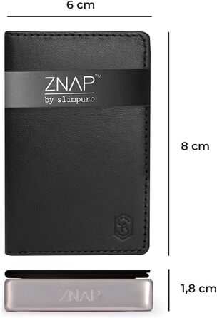 Чоловічий гаманець Slimpuro: тонкий, з RFID захистом, з відділом для монет, на 12 карт. Шкіряний гаманець для чоловіків та жінок