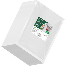 Bonsenkitchen Vacuum Bags 200 Bags 20x30 cm, Professional Foil Bags for all Vacuum Sealers, Vacuum Bags for Food, Sous Vide Freezer Bags, Seal Bags, BPA-free, VB3208
