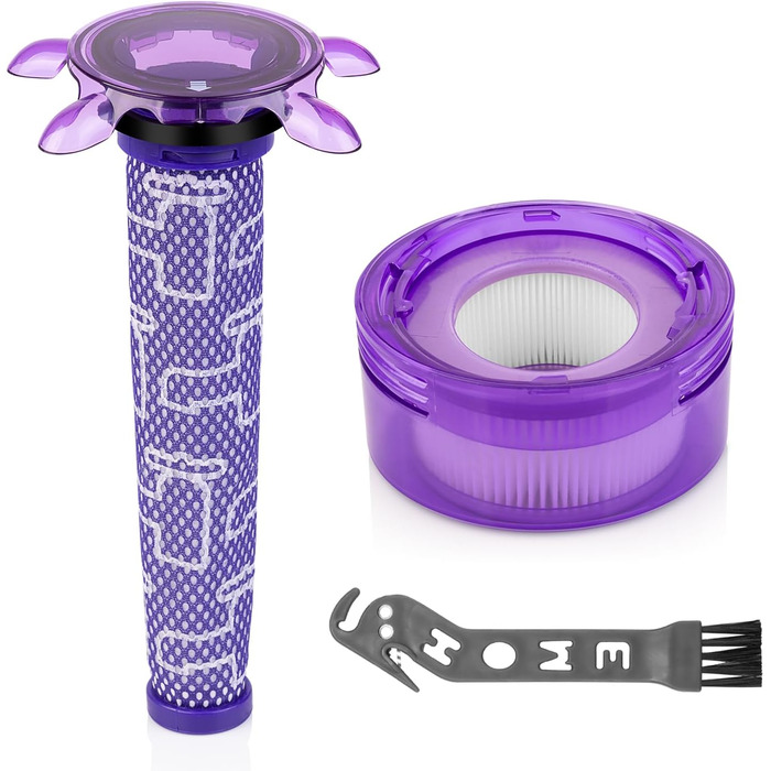 Фільтр для пилососа Dyson V7 V8: комплект заміни, 2 шт. (змінний моторний та зірковий фільтр)