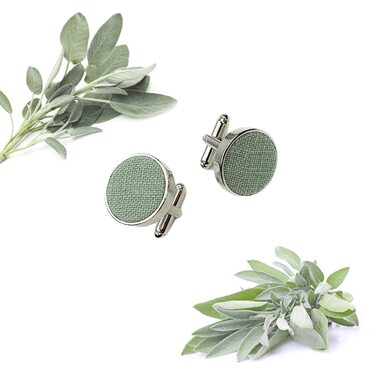 Набір чоловічих аксесуарів Leinen: краватка-метелик зі шкіри, підтяжки зі шкіри, нагрудна хустка, запонки - світло-зелений