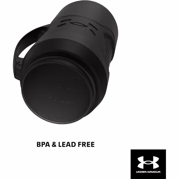 Пляшка для води Under Armour Playmaker Sport, 1,8 л, з ручкою, ізоляція, не протікає, чорна