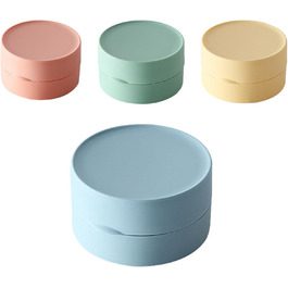 Підставка для мила MYLERCT, 11.5 x 10 см, з харчового смоли, для ванної кімнати та кухні, кругла, з текстурою мармуру, з антиковзкими наклейками