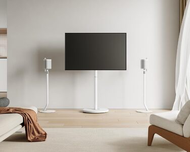 Підставка для колонок FITUEYES Design, металева, регульована по висоті, 2 шт, білий колір