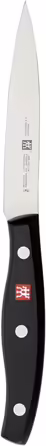 Ніж для нарізання та очищення ZWILLING Twin Pollux, 10 см, нержавіюча сталь, пластиковий руків'я, чорний