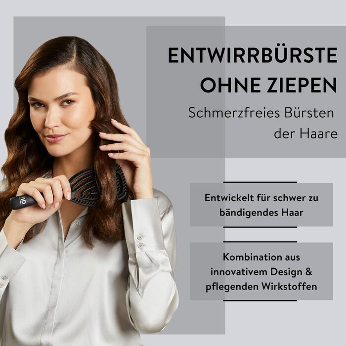 PARSA Beauty Hair ID Seidenglanz Spiralbürste: преміум-щітка для волосся з натуральною щетиною та шовковистим протеїном. Гнучкий наконечник для масажу шкіри голови, зменшує пухнастість та надає блиск.
