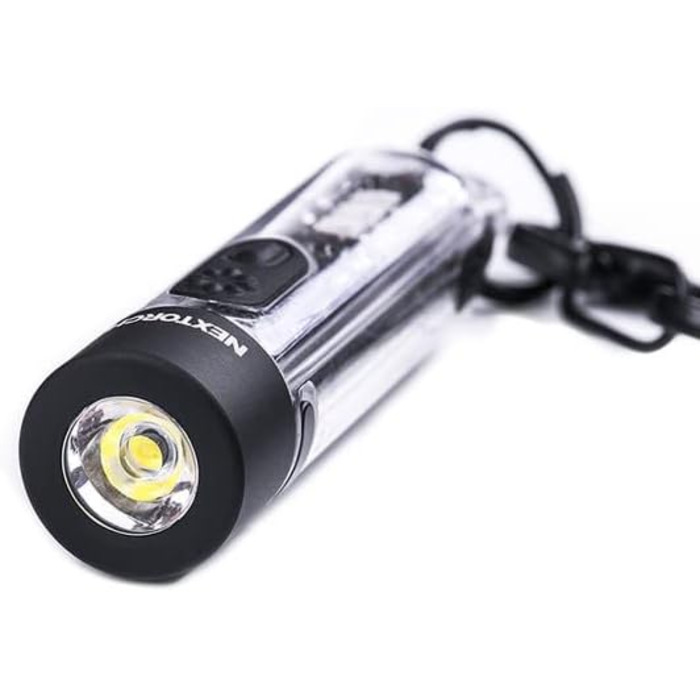 Брелок-ліхтарик LED NEXTORCH K40 Strobe, прозорий, до 700 лм, акумуляторний, різні режими