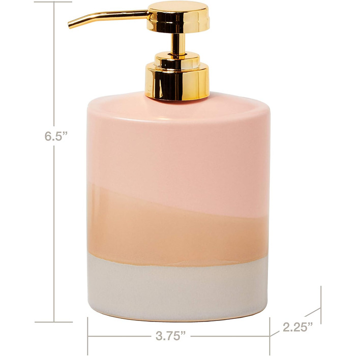 Дозатор мила SKL Home Alanya Blush - стильний дозатор для ванної кімнати