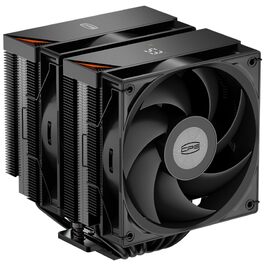 Кулер для процесора PCCOOLER RT620Pro Digital BK з цифровим дисплеєм, TDP 265W, 6 теплових трубок, 2 вентилятори 120мм FDB, для AMD AM4/AM5, Intel LGA 115X/1200/1700/1851