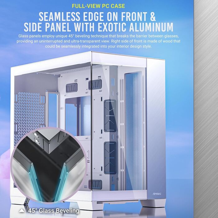 Корпус для ПК GEH Antec C8 Wood Full Tower чорний (білий/Flyaway Orchidee)