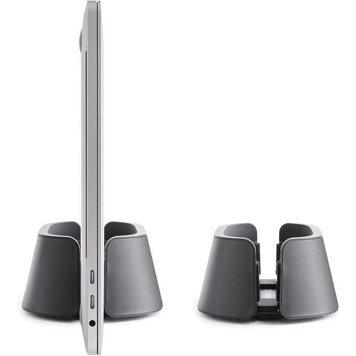 HumanCentric Adjustable Laptop Stand & Dock - Leather - for MacBook Pro & Laptops (0.5-1.5
