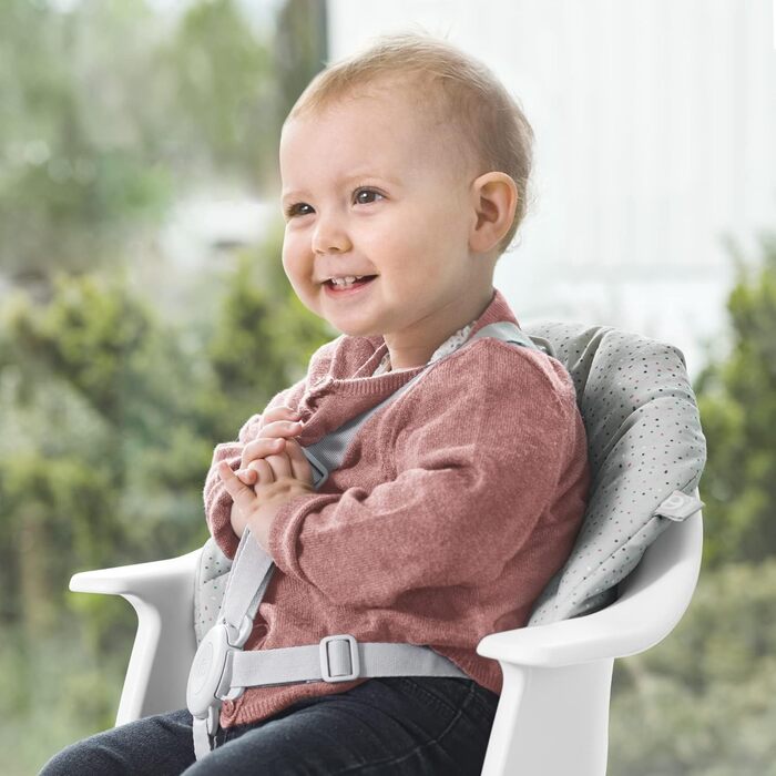 Стілець для годування Stokke Clikk Blueberry Boat з підносом і ременем безпеки, ергономічний, легкий, для дітей 6-36 місяців до 15 кг