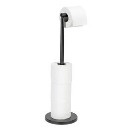 Підставка для туалетного паперу WENKO, чорна, з місцем для 4 рулонів, 21 x 55 x 17 см