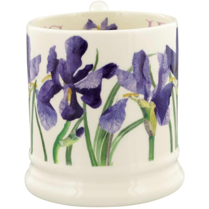 Emma Bridgewater Large Mug 1/2 Pint, Ceramic Coffee Cup Large - Stoneware Mug, Cappuccino, Latte, Coffee, Tea Cup - Beautiful Mugs, Birthday Gift - Blue Iris Coffee Mug
