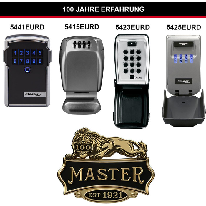 Master Lock Key Safe with Push Button, Wall Mountable, Outdoor - Secure Key Storage Box