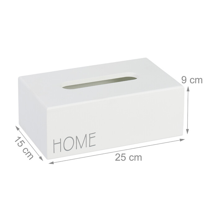 Relaxdays Tissue Box 'Home'