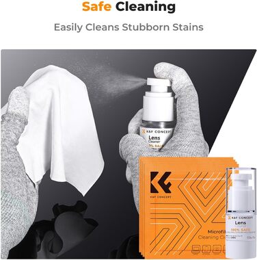 Набір для чищення камери та оптики K&F Concept 10 в 1: DSLR, об'єктиви, мобільні телефони