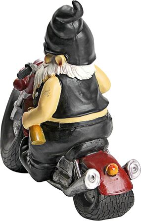 Design Toscano Decorative Figure, Biker with Leather Jacket, Dimensions: 14 x 34.5 x 28 cm