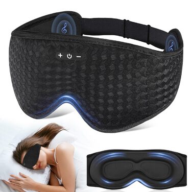 3D Маска для сну з навушниками Bluetooth V5.4: Комфортний сон, подорожі, релакс
