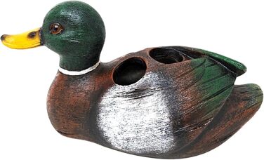 BestGiftEver Mallard Duck Toothbrush Holder, Freestanding, Lake-Inspired Bathroom Accessory, Ideal for Duck Hunters and Lake House Lovers