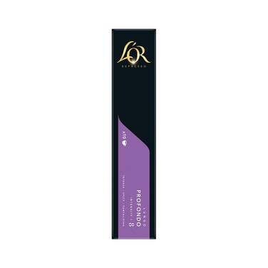 Кавові капсули L'OR Lungo Profondo, сумісні з Nespresso, 100 шт (10 упаковок по 10 капсул)