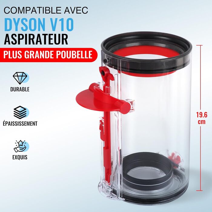 Замінник великого пилозбірника для пилососів Dyson V10 SV12 (969509-01)