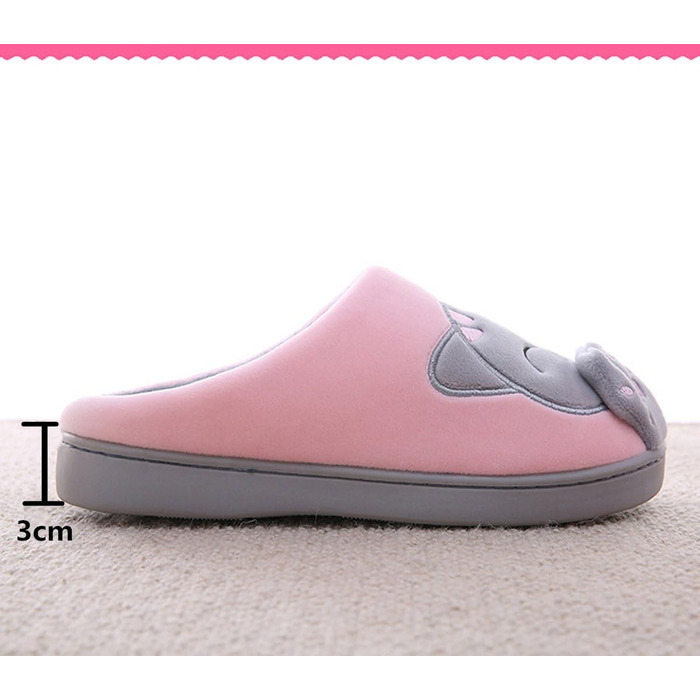 Тапочки домашні Rojeam Nette з м'якого плюшу, теплі, сірі, 41/42 EU