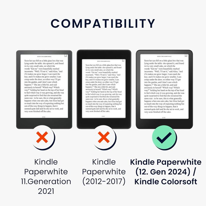 Чохол-книжка kwmobile для Amazon Kindle Paperwhite (2024)/Colorsoft: Захисний чохол з квітковим дизайном, магнітний замок, блакитно-червоно-білий колір, Magnolien Taupe Weiß, Blaugrau