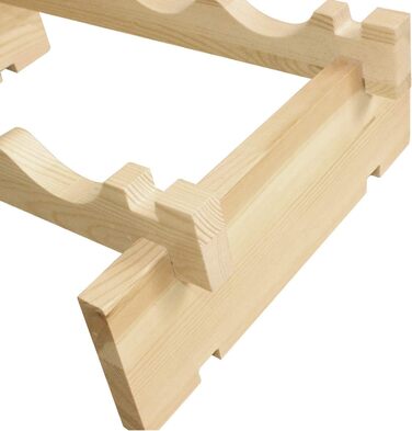 Bottle Rack Wine Rack Stackable Wine Racks 6-Tier Wine Storage for 60 Bottles Wine Stand Bottle Holder Wine Storage Cabinet Made of Wood