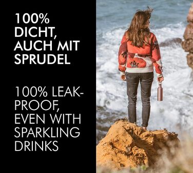 Термокружка THERMOcafé TC Traveler Bottle Sapphire Blue, 500 мл, з нержавіючої сталі, 12 годин гаряча, 24 години холодна, з ручкою