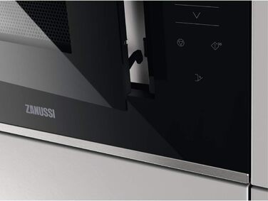 Вбудована мікрохвильова піч Zanussi ZMSN5SX, 17 л, 700 Вт, чорний/нержавіюча сталь