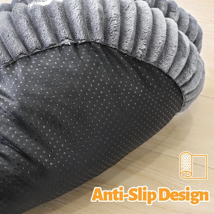 Килимок для котів XIAPIA, плюшевий, 58x20 см, сірий. М'який, теплий, ортопедичний, з нековзким дном